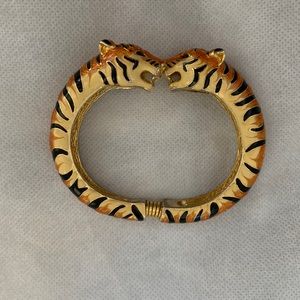 Kenneth Jay Lane enamel tiger bracelet